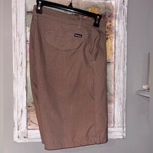 Ron Jon Khaki World Core II Hybrid Shorts Sz 36 Polyester Blend Comfy & Great